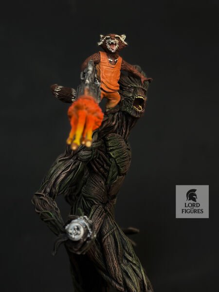 Rocket & Groot Diorama