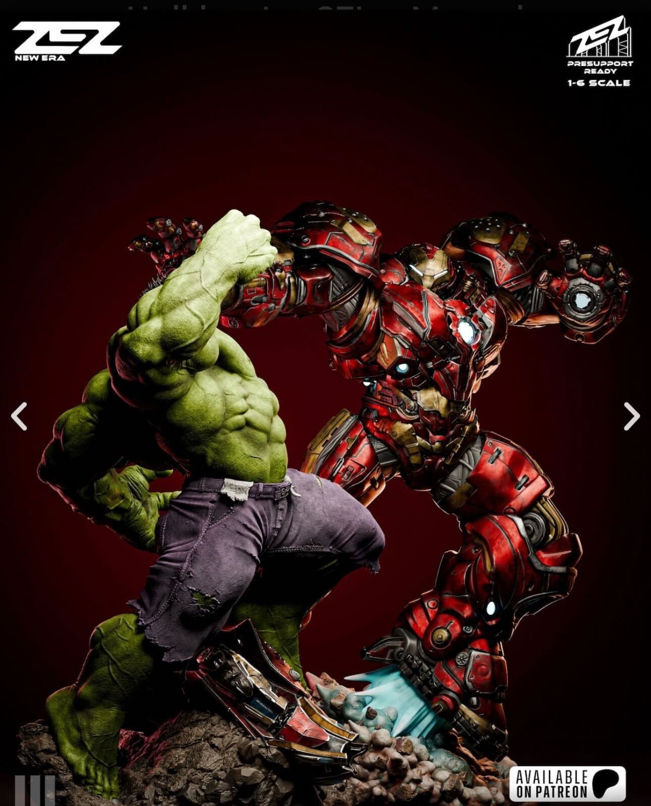 Hulk vs Hulkbuster Diorama (1/6 Ölçek)